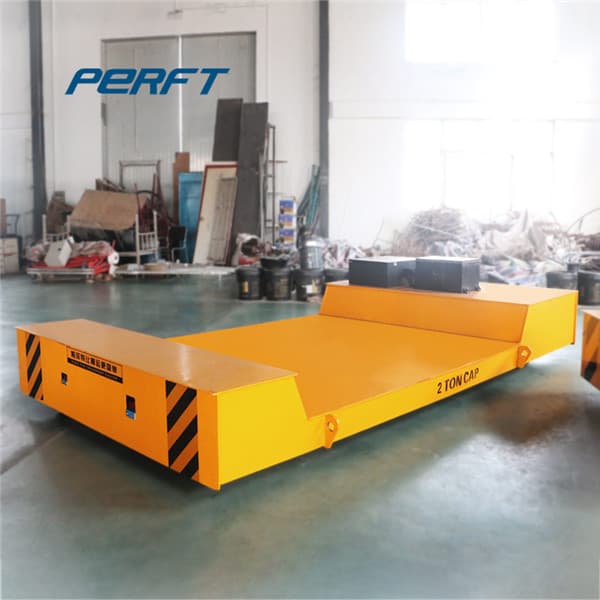 cable driven electric flat cart for freight rail